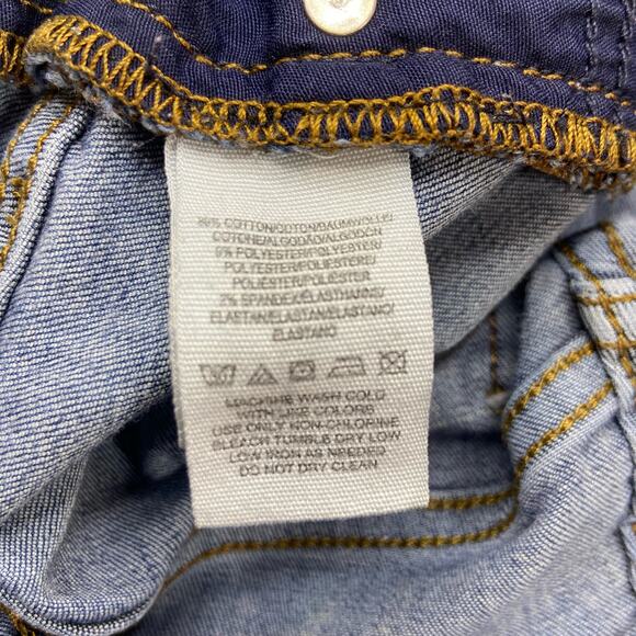 Free People Skinny Ankle Jeans Women's 30R High Rise Distressed Knee‎ Casual - Picture 6 of 11